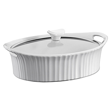 CorningWare&reg; French White&reg; 2.5 qt. Ceramic Oval Casserole. View a larger version of this product image.