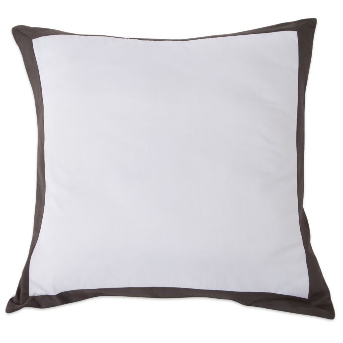 Kensie Vicki European Pillow Sham in Black/White | Bed ...