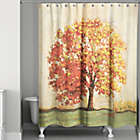 Alternate image 0 for Autumn Tree Curtain in Orange/Green