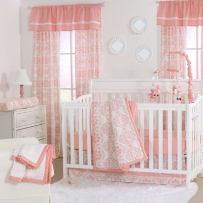 coral crib bedding