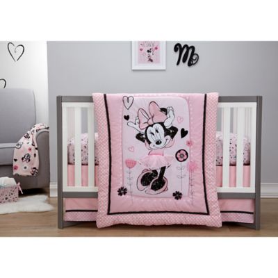 mickey and minnie crib bedding