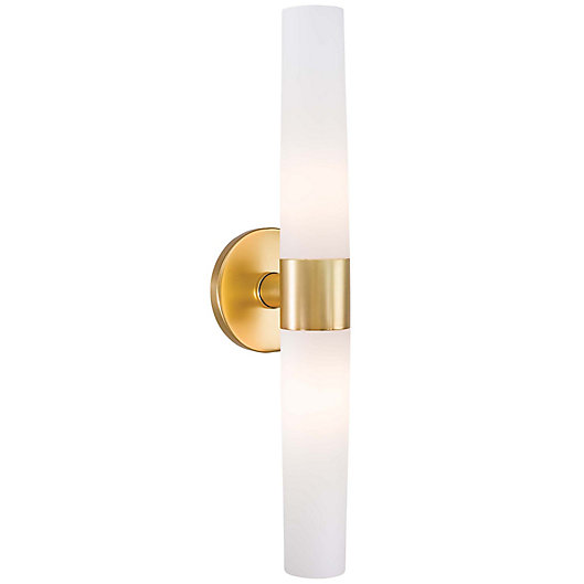 Alternate image 1 for George Kovacs® Saber 2-Light Bath Fixture with Glass Shade