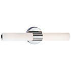 Alternate image 0 for George Kovacs&reg; Saber 2-Light LED Bath Fixture in Chrome with Glass Shade