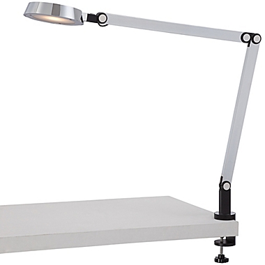 George Kovacs&reg; Task Clip-On LED Table Lamp in Chrome. View a larger version of this product image.
