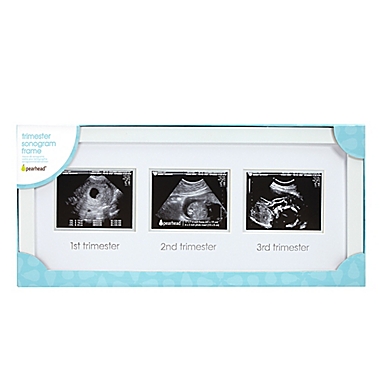 Pearhead&reg; 3-Photo Sonogram Trimester Picture Frame in White. View a larger version of this product image.