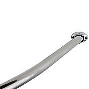 Kingston Brass Edenscape Hotel Adjustable Curved Shower Curtain Rod in Chrome Finish