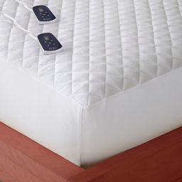 Micro Flannel® Electric Mattress Pad in White