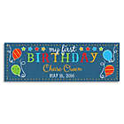 Alternate image 0 for First Birthday Personalized Banner in Blue