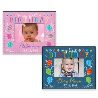 first birthday picture frames girl