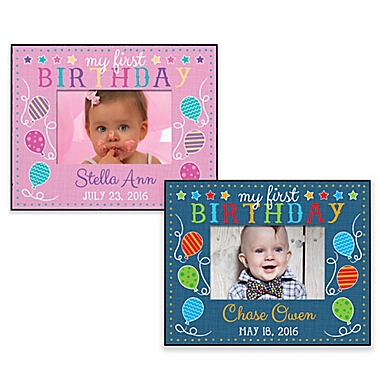 First Birthday Personalized Frame. View a larger version of this product image.