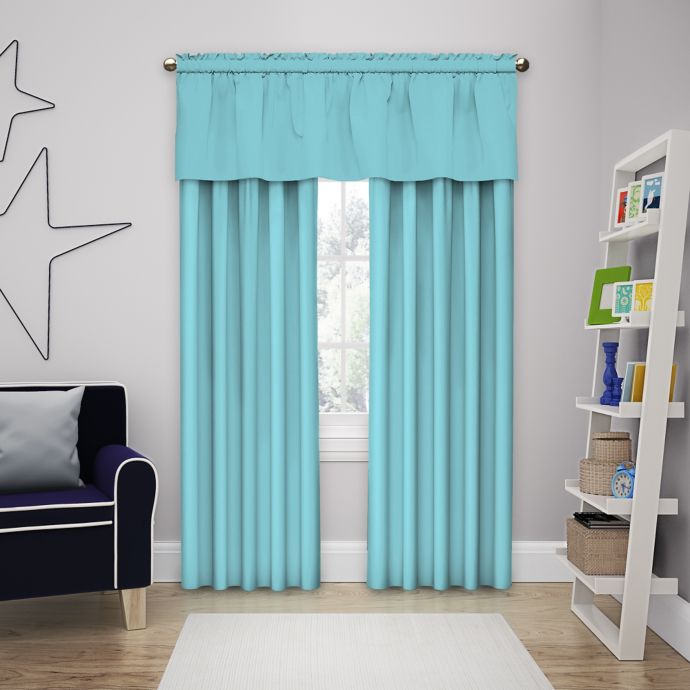 Eclipse Microfiber Rod Pocket Blackout Window Curtain ...