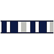 Sweet Jojo Designs Navy and Grey Stripe Wallpaper Border