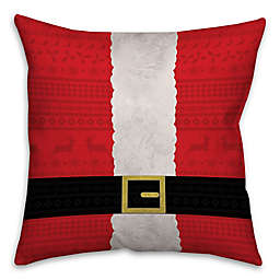 Santa Suit Square Throw Pillow
