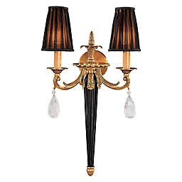Metropolitan® Family Collection 2-Light 26.75-Inch Art Deco Wall Sconce in French Gold