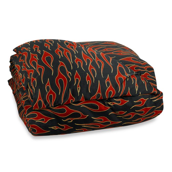 Sin In Linen Flame Duvet Cover Bed Bath Beyond