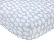carter&#39;s&reg; Clouds Sateen Fitted Crib Sheet in Grey