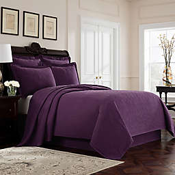 Williamsburg Richmond Full Coverlet in Purple