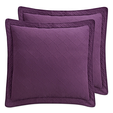 Williamsburg Richmond European Pillow Sham in Purple. View a larger version of this product image.