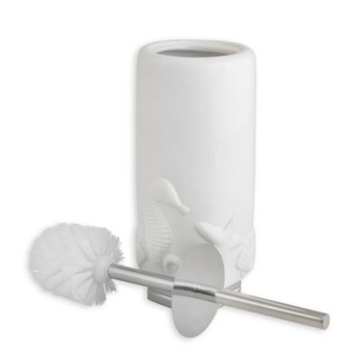 shell toilet brush holder