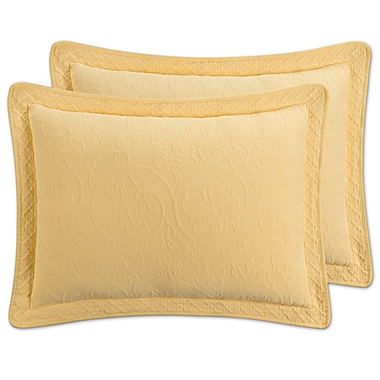 Williamsburg Richmond Standard Pillow Sham in Yellow. View a larger version of this product image.