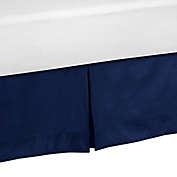Sweet JoJo Designs Stripe King Bed Skirt in Navy