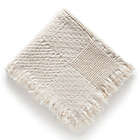 Alternate image 1 for Woven Natural Cotton Throw with Script Font
