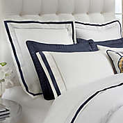 Down Town Company Chelsea European Pillow Sham in White/Navy
