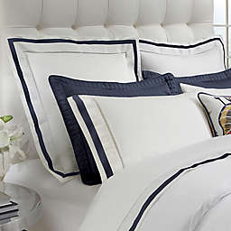 Down Town Company Chelsea Boudoir Pillow Sham in White/Navy