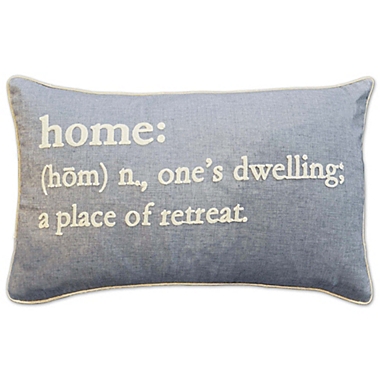 Home Definition Oblong Throw Pillow in Grey. View a larger version of this product image.