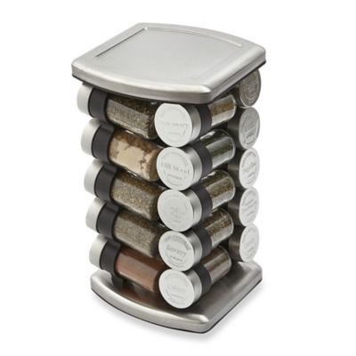 wall spice rack with spices