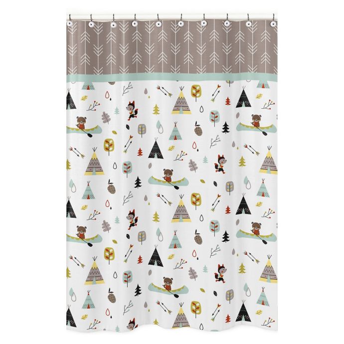 Sweet Jojo Outdoor Adventure Shower Curtain | Bed Bath & Beyond