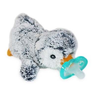 RaZbaby&reg; RaZbuddy Penguin Pacifer Holder with Removable JollyPop Pacifier. View a larger version of this product image.