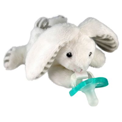 RaZbaby&reg; RaZbuddy Bunny Pacifer Holder with Removable JollyPop Pacifier