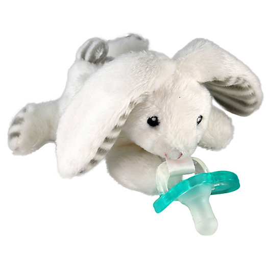 Alternate image 1 for RaZbaby® RaZbuddy Bunny Pacifer Holder with Removable JollyPop Pacifier