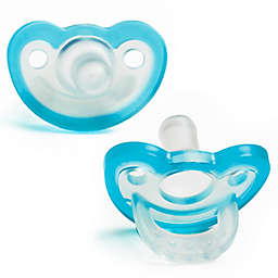 RaZbaby JollyPop 3M+ 2-Pack Silicone Pacifiers in Blue