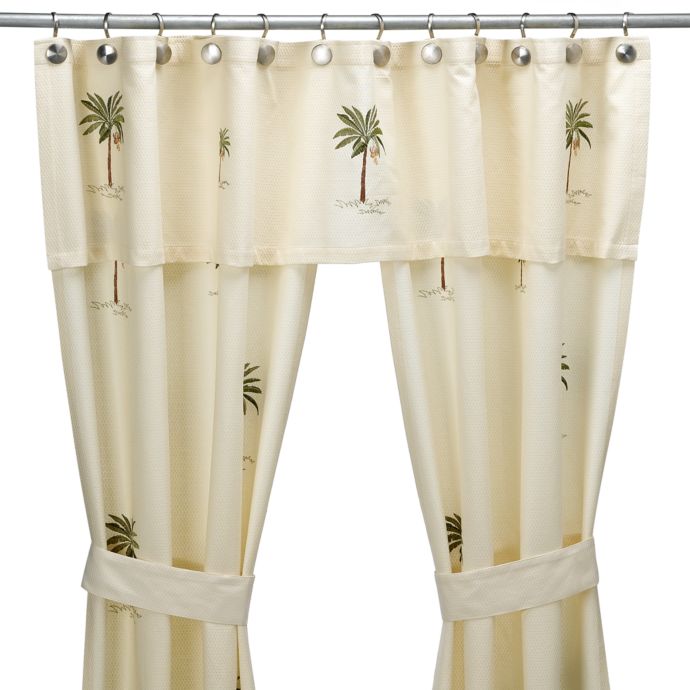 double swag shower curtains with valance