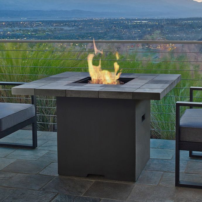 Real Flame® Salida Propane Fire Table in Grey | Bed Bath & Beyond