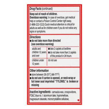 Tylenol&reg; PM 24-Count Extra Strength Caplets. View a larger version of this product image.