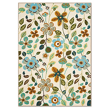 Safavieh Four Seasons Floral 5-Foot x 7-Foot Area Rug in Ivory Multi. View a larger version of this product image.