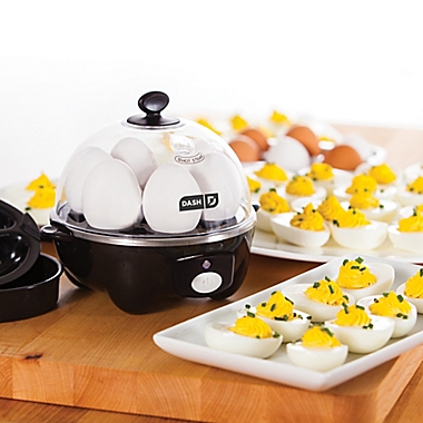 Dash&reg; Rapid Egg Cooker in Black. View a larger version of this product image.