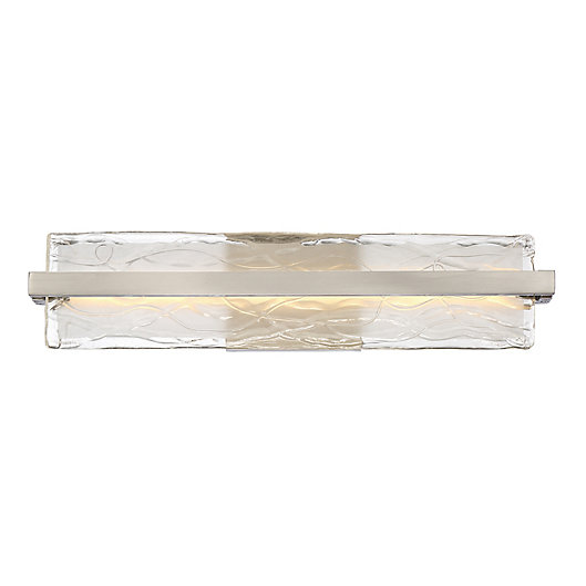 Alternate image 1 for Quoizel Platinum Collection Glacial Wall Mount LED Lamp in Brushed Nickel