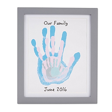 Pearhead Handprint Frame in Grey. View a larger version of this product image.