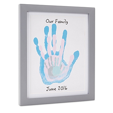 Pearhead Handprint Frame in Grey. View a larger version of this product image.