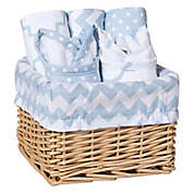 Trend Lab&reg; 7-Piece Feeding Basket Gift Set in Blue Sky