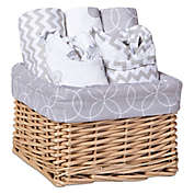 Trend Lab&reg; 7-Piece Feeding Basket Gift Set in Safari Grey