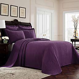 Williamsburg Richmond King Bedspread in Purple
