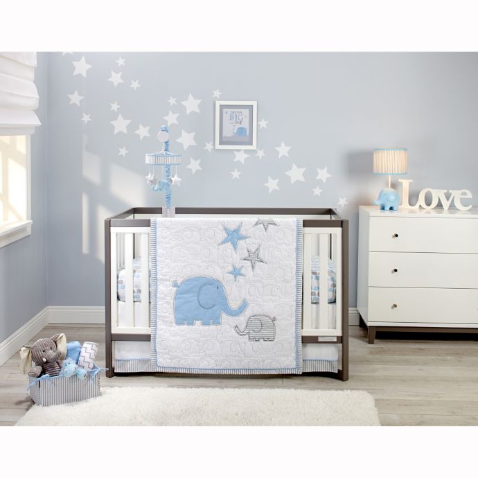 Zutano Elefant Blau 4 Piece Crib Bedding Set Bed Bath Beyond