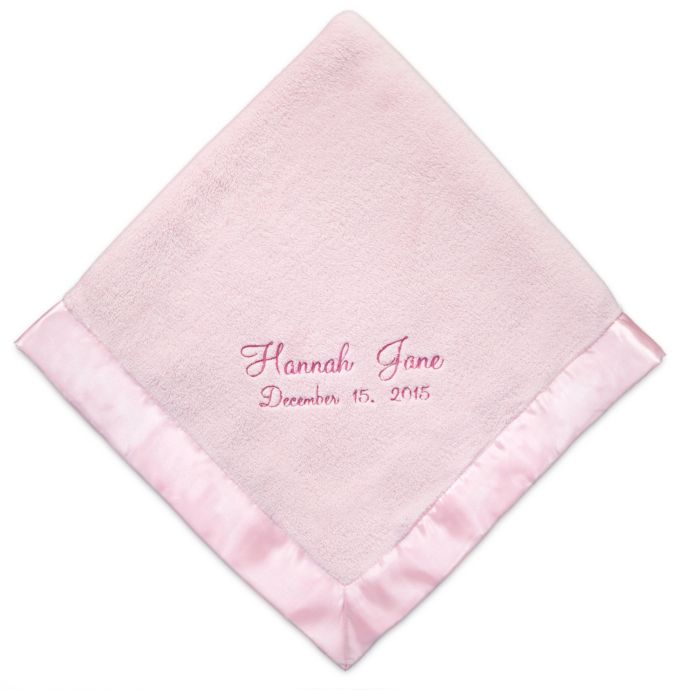 Birchwood Trading Co.: Pink Satin Trimmed Baby Blanket