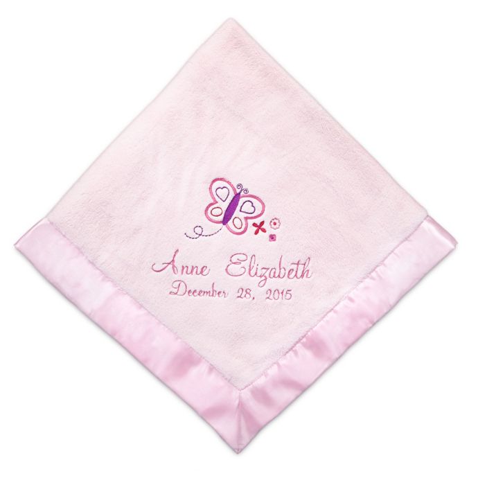 Birchwood Trading Co.: Pink Satin Trimmed Baby Blanket