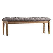iNSPIRE Q&reg; Radcliffe Button-Tufted Bench in Grey